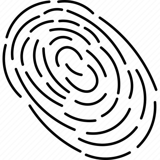 Fingerprint, thumbprint, identity, forensic, evidence icon - Download on Iconfinder