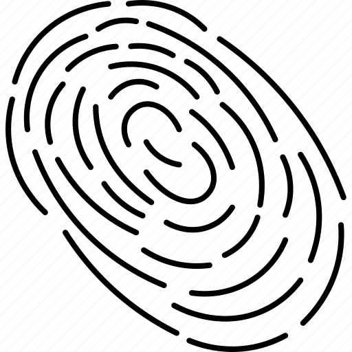 Fingerprint, thumbprint, identity, forensic, evidence icon - Download on Iconfinder