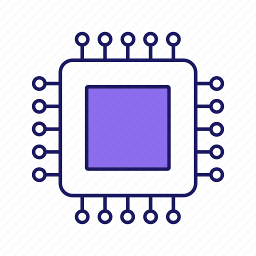 Chip, core, cpu, microchip, microcircuit, microprocessor, processor icon - Download on Iconfinder
