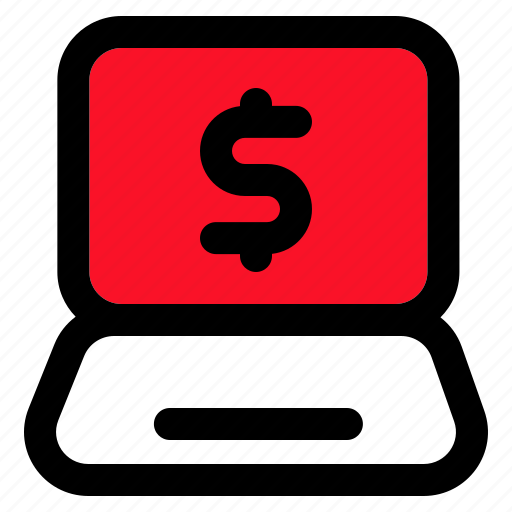Digital, money, laptop, banking, business icon - Download on Iconfinder