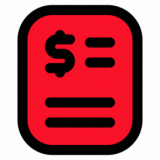 Invoice, money, file, income, statement, accounting icon - Download on Iconfinder