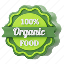 organic, food, badge, organic food badge, food badge, medal, achievement, food-medal, reward
