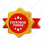 customer, choice, badge, customer choice badge, best choice, premium quality, achievement badge, label, brand badge 