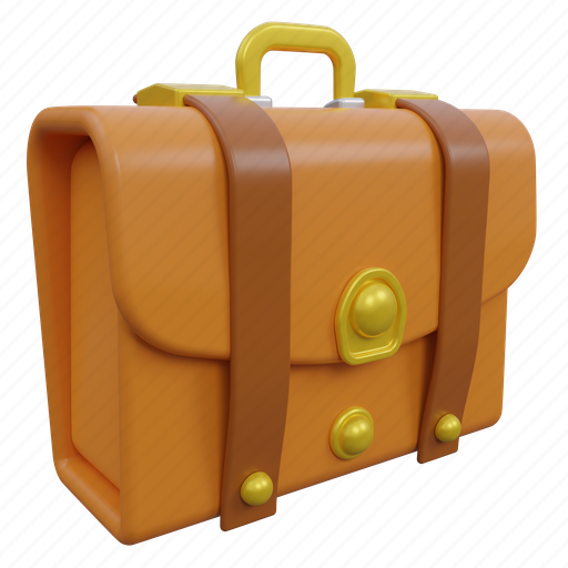 Business, briefcase, work, suitcase, bag, office, case 3D illustration - Download on Iconfinder