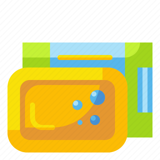 Bar, bathroom, bubbles, package, shower, soap, wash icon - Download on Iconfinder