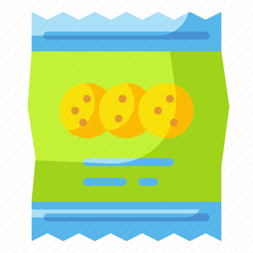 Bag, chips, crisps, package, potato, snack, supermarket icon - Download on Iconfinder
