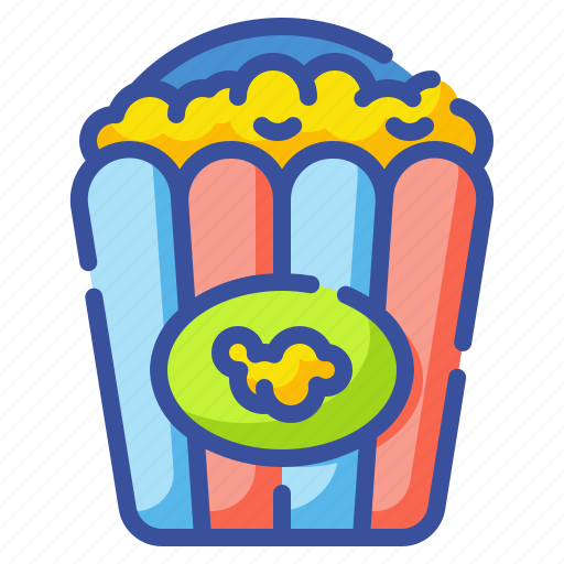 Cinema, entertainment, food, movie, popcorn, salty, snack icon - Download on Iconfinder