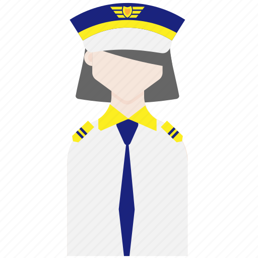 Female, pilot, profession icon - Download on Iconfinder