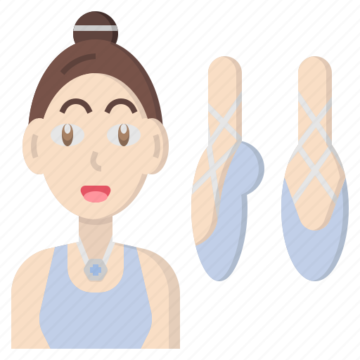 Ballerina, occupation, ballet, professions, and, jobs, avatar icon - Download on Iconfinder