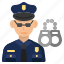 police, avatar, person, guard, professions, and, jobs, security 