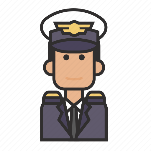 Captain, job, man, pilot, profession icon - Download on Iconfinder