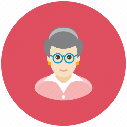 Avatar, glasses, granny, occupation, old, profile, woman icon - Download on Iconfinder
