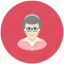 avatar, glasses, granny, occupation, old, profile, woman 