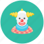 avatar, circus, clown, occupation, performers, profile, smile 