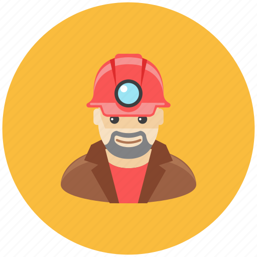 Avatar, helmet, lamp, man, miner, occupation, profile icon - Download on Iconfinder