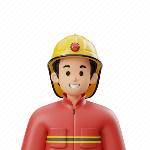 Fireman, avatar, firefighter, profession, professional, character, male icon - Download on Iconfinder