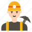 profession, miner, worker, work, people, occupation, man, construction, tool 