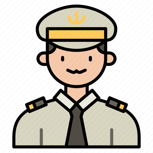 Profession, liner, captain, job, career, man, work icon - Download on Iconfinder