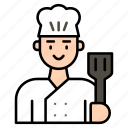 profession, liner, male, chef, cooking, kitchen, food, cook, restaurant