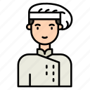 profession, liner, male, chef, cooking, kitchen, food, cook, avatar
