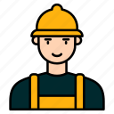 profession, liner, worker, avatar, construction, work, building, office, occupation
