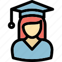 student with hat, graduate, hat, graduation cap, student