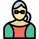 lady, female, user, avatar, face, daughter