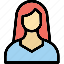 lady, female, user, avatar, face