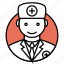 avatar, doctor, medical, people, professional, surgeon, uniform icon 