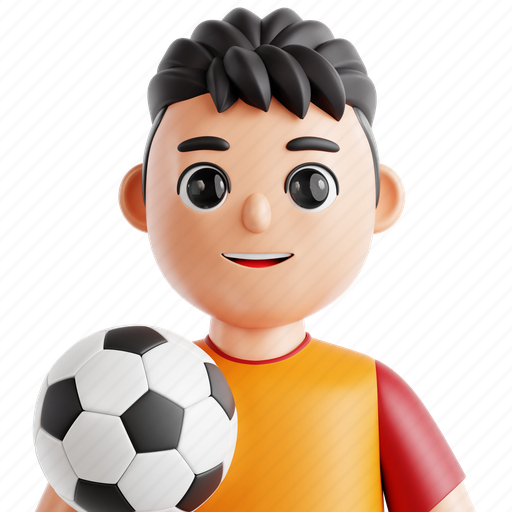 Football, player, 3d icon, 3d render, 3d illustration, profession, professional 3D illustration - Download on Iconfinder