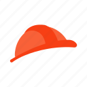 helmet, flat, icon, protective, hat, handyman, headpiece, shield, equipment