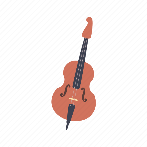 Double, bass, flat, icon, classical, orchestra, string icon - Download on Iconfinder