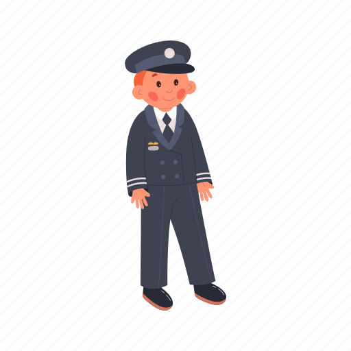 Policeman, flat, icon, boy, wear, police, officer icon - Download on Iconfinder