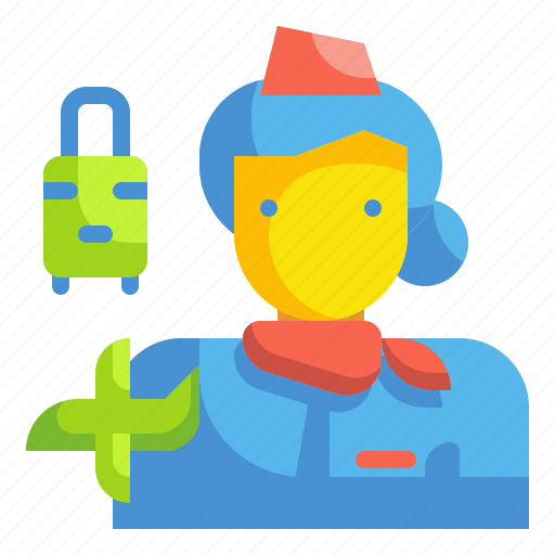 Assistant, avatar, plane, profression, stewardress, user, woman icon - Download on Iconfinder