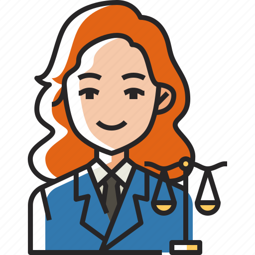 Lawyer, law, judge, justice, legal, avatar, woman icon - Download on Iconfinder