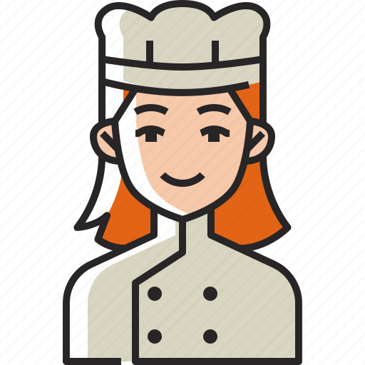 Chef, cook, cooking, food, hat, woman, avatar icon - Download on Iconfinder