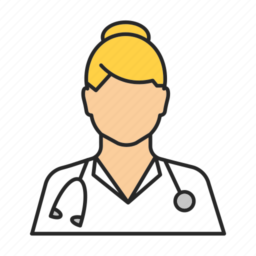 Doctor, hospital, physician, practitioner, profession, therapist, woman icon - Download on Iconfinder