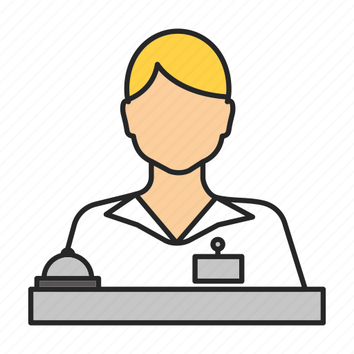 Administrator, assistant, hostess, manager, receptionist, secretary, woman icon - Download on Iconfinder