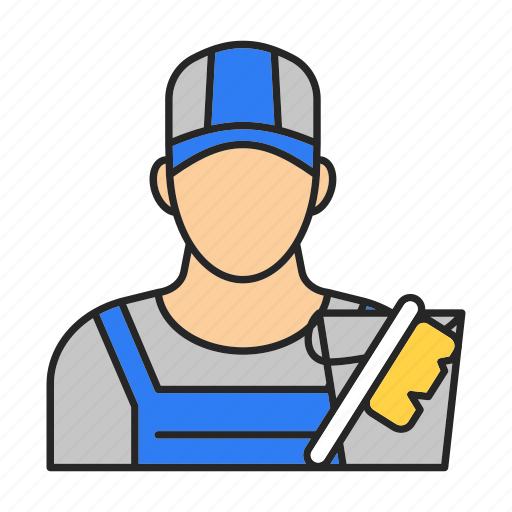 Cleaner, cleaning, job, man, occupation, profession, worker icon - Download on Iconfinder