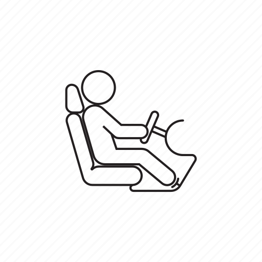 Carseat, driver, person, professions icon - Download on Iconfinder