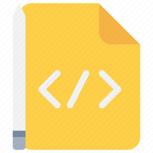 Code, develop, document, file, programming icon - Download on Iconfinder