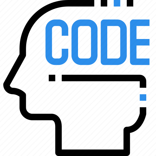 Code, coding, head, human, idea, thinking icon - Download on Iconfinder