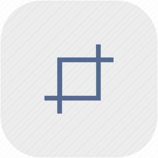 Crop, edit, rounded, square, tool icon - Download on Iconfinder