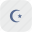 islam, religion, rounded, square 