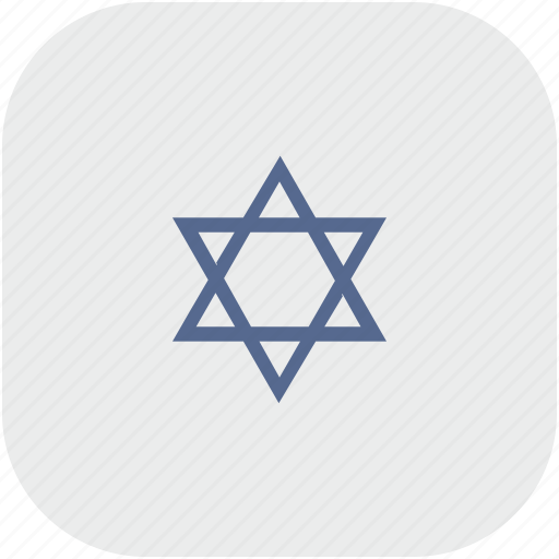 Israel, religion, rounded, square icon - Download on Iconfinder