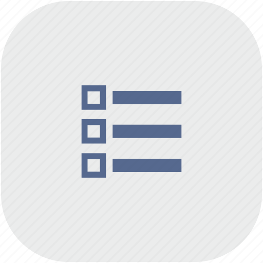List, listing, order, rounded, square icon - Download on Iconfinder