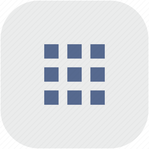 Bar, menu, rounded, square, tile icon - Download on Iconfinder