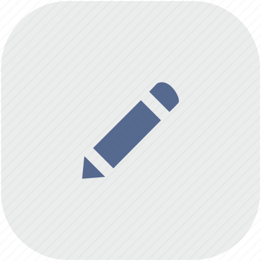 Instrument, pen, pencil, rounded, square icon - Download on Iconfinder