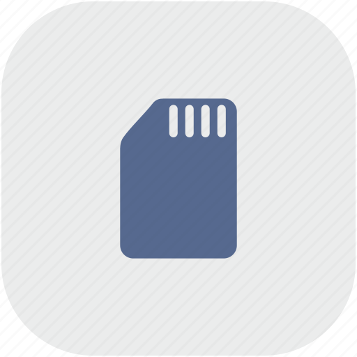 Card, phone, rounded, sim, square icon - Download on Iconfinder
