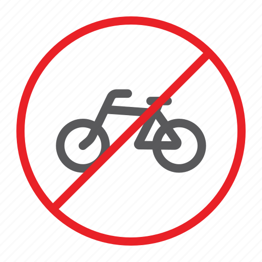 Bicycle, bike, forbidden, no, prohibited, sign, zone icon - Download on Iconfinder